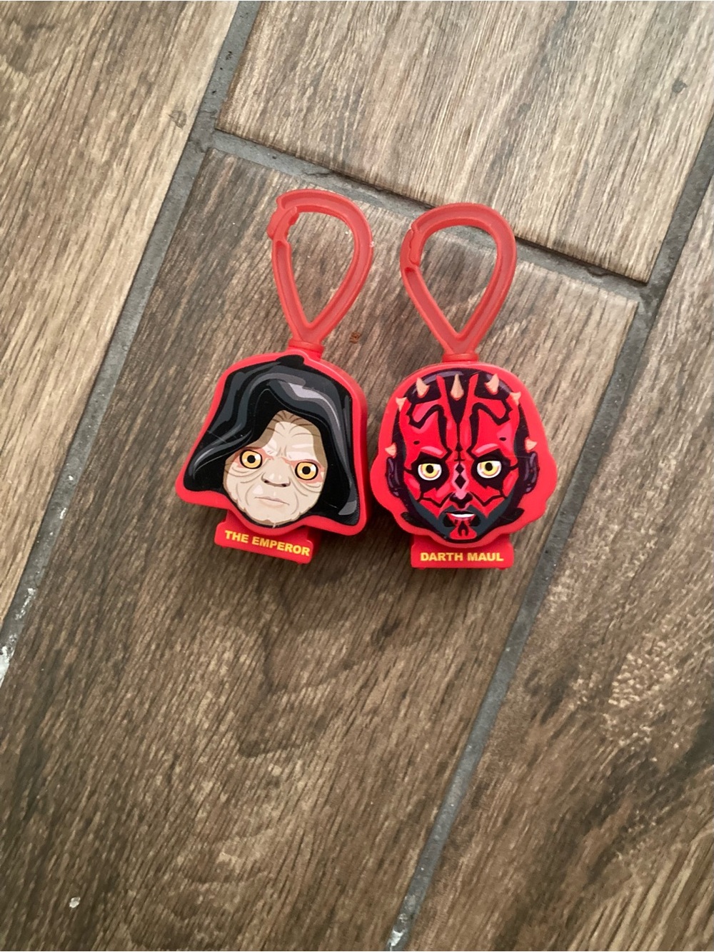 Star Wars Darth Maul and The Emperor keychains